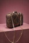 Shimmery Boxy Clutch