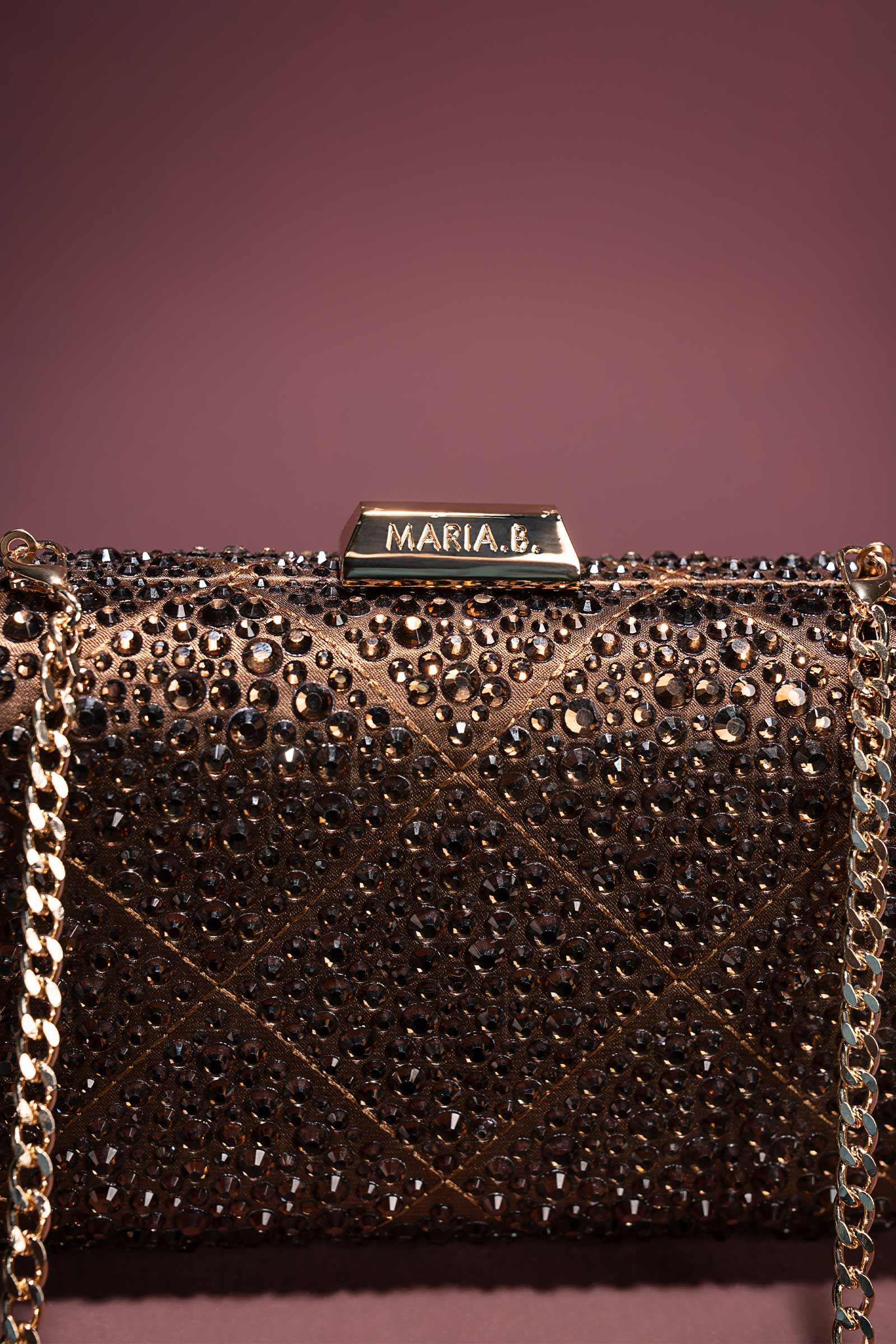 Shimmery Boxy Clutch