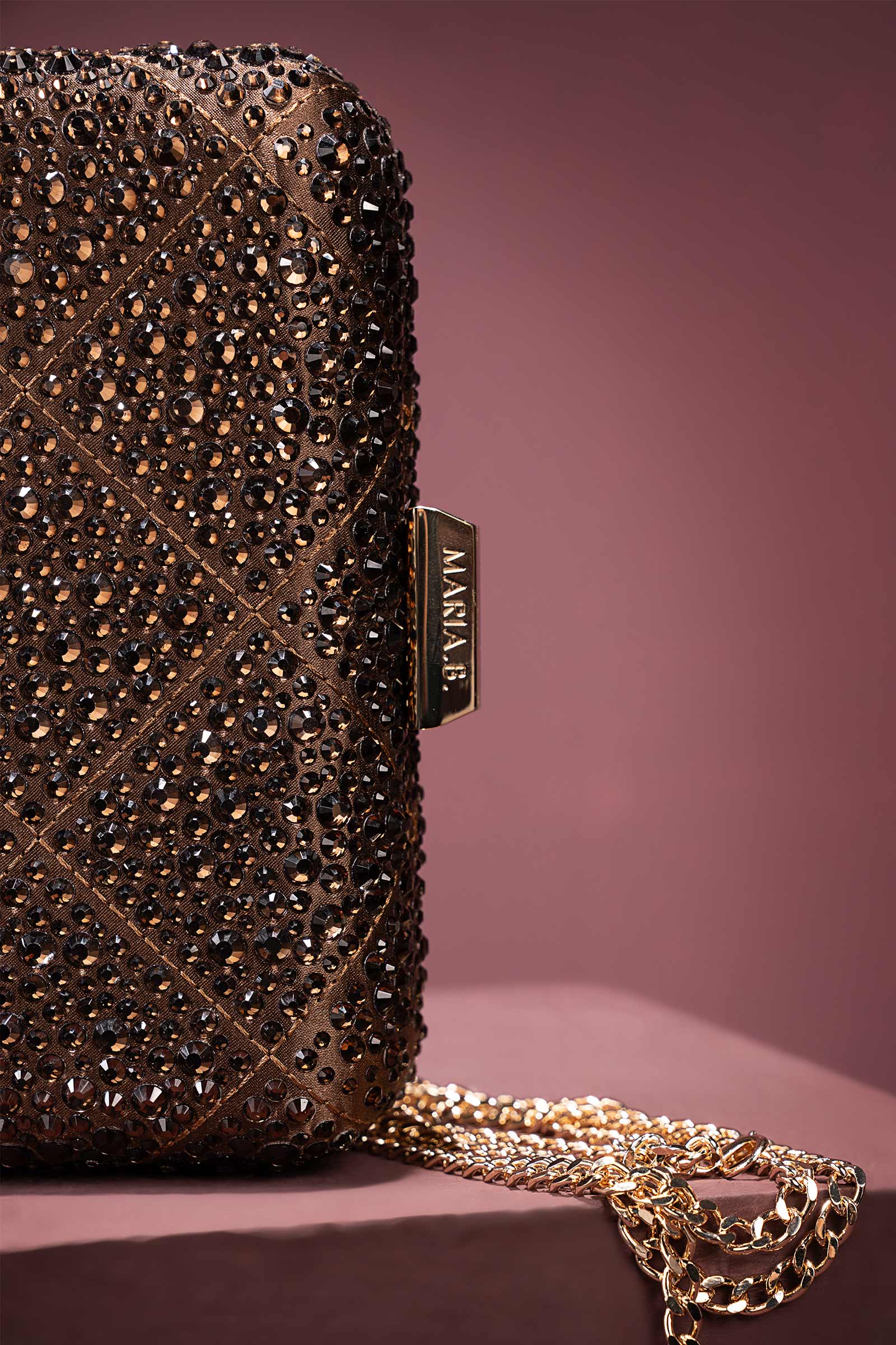 Shimmery Boxy Clutch