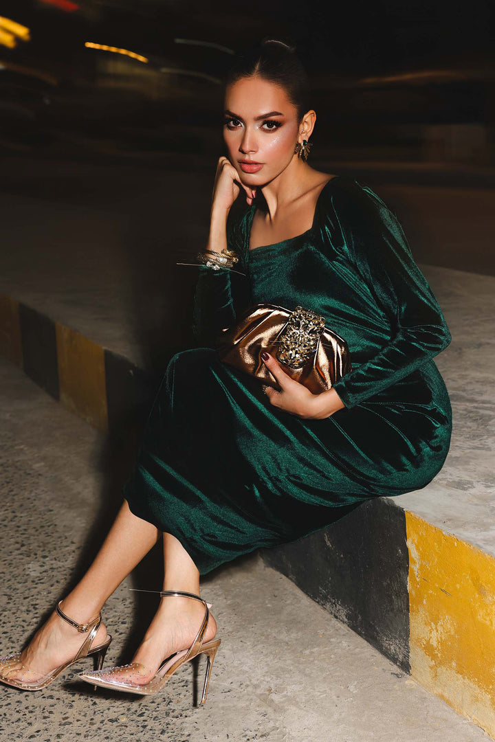 Metallic Mystique Clutch Accessories MBGW258-999-BRN