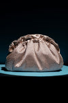 Ruched Pearl Clutch