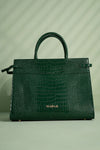 Belted Croc Tote
