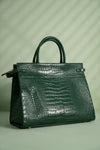 Belted Croc Tote