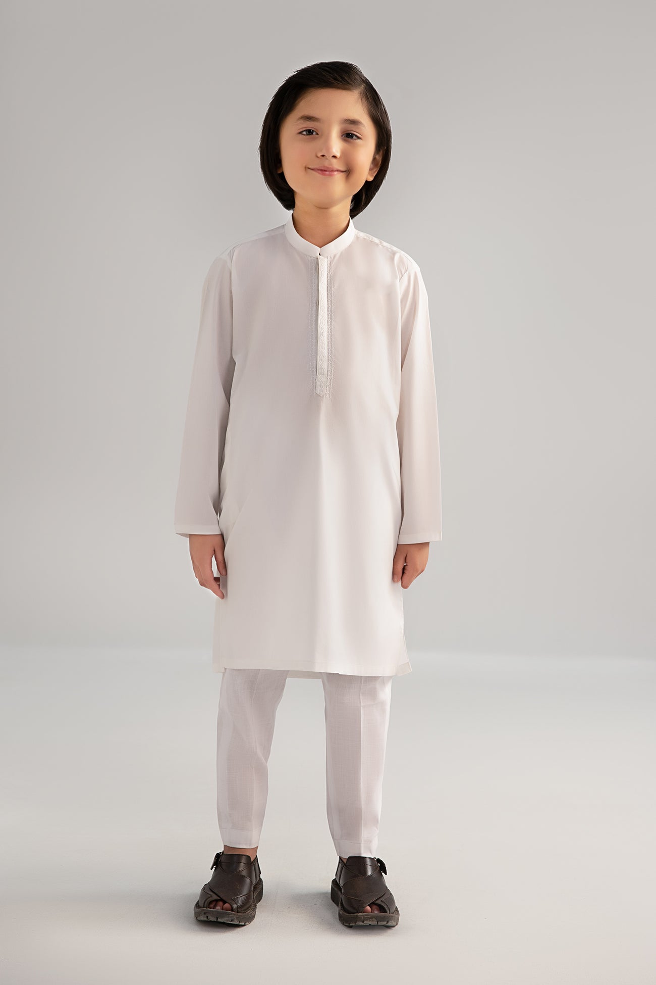 2 Piece Embroidered Cotton Suit