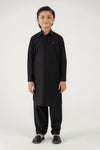 2 Piece Embroidered Blended Suit