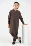 2 Piece Embroidered Blended Suit