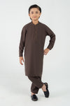 2 Piece Embroidered Blended Suit