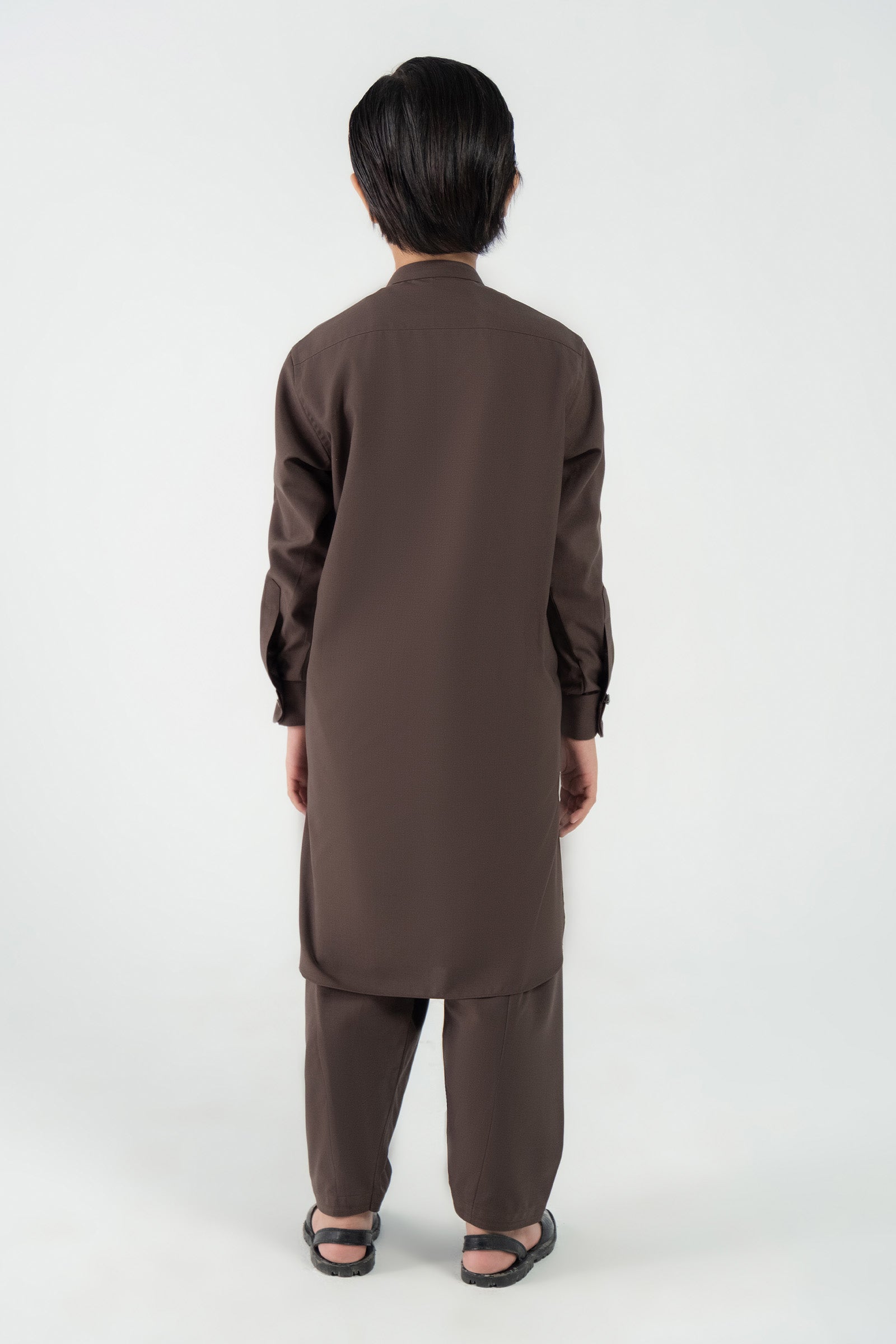 2 Piece Embroidered Blended Suit