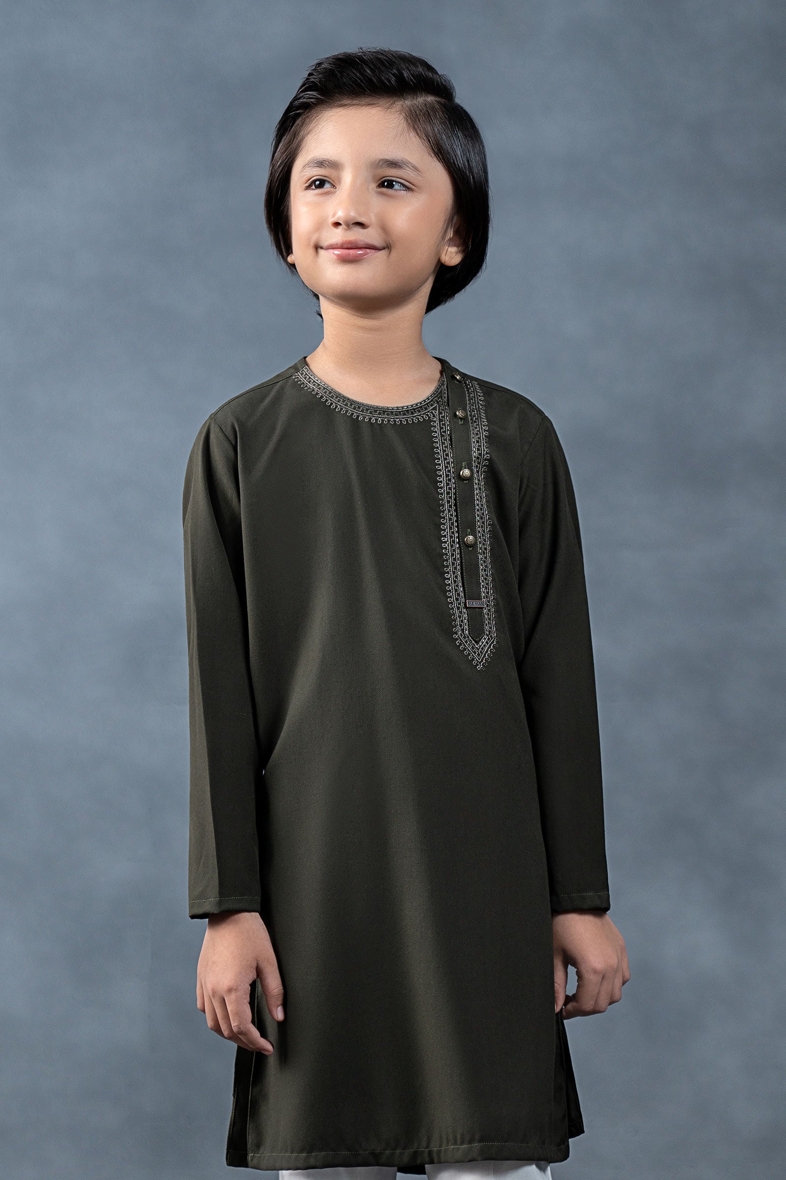 Embroidered Blended Kurta