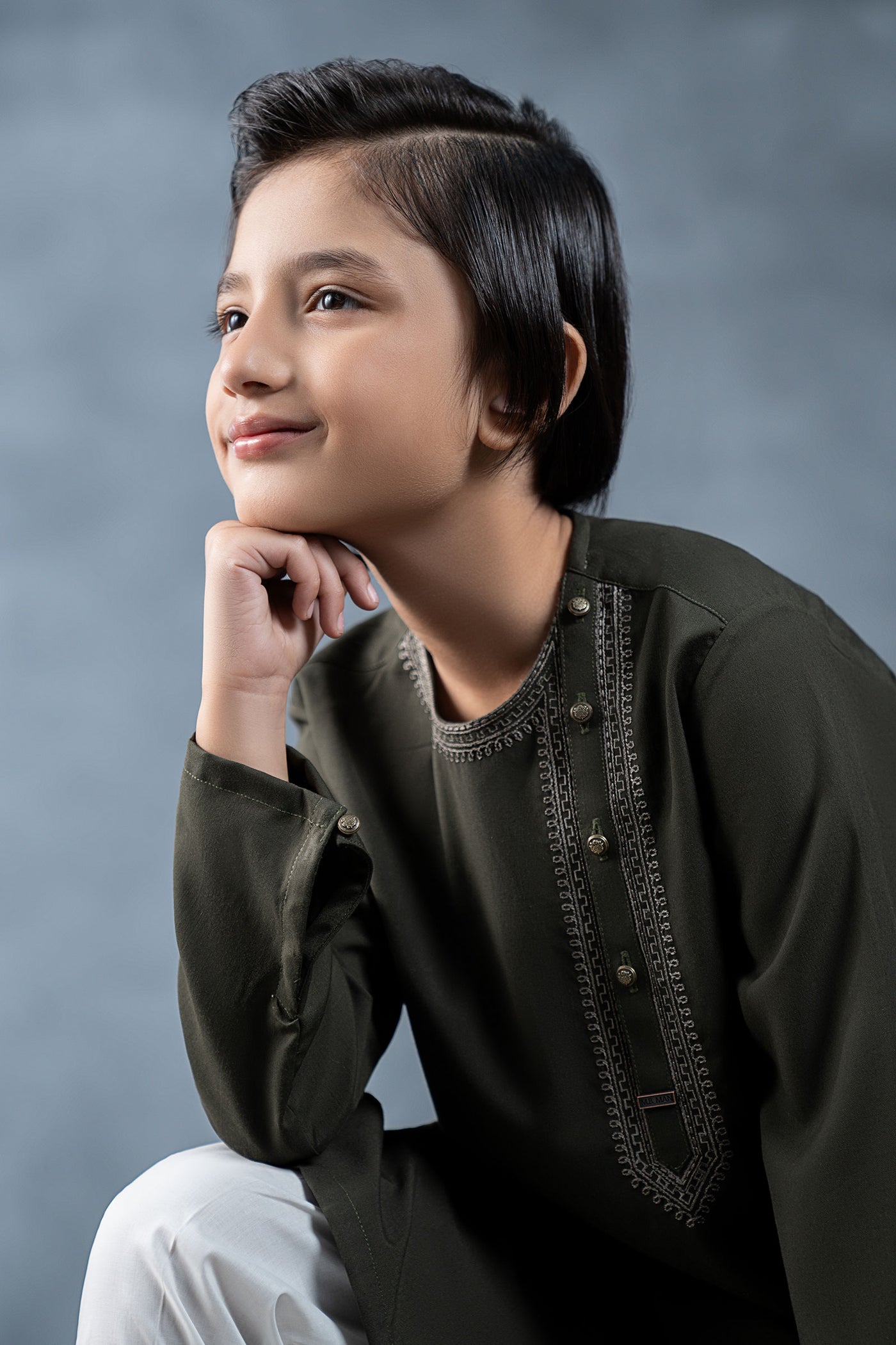 Embroidered Blended Kurta