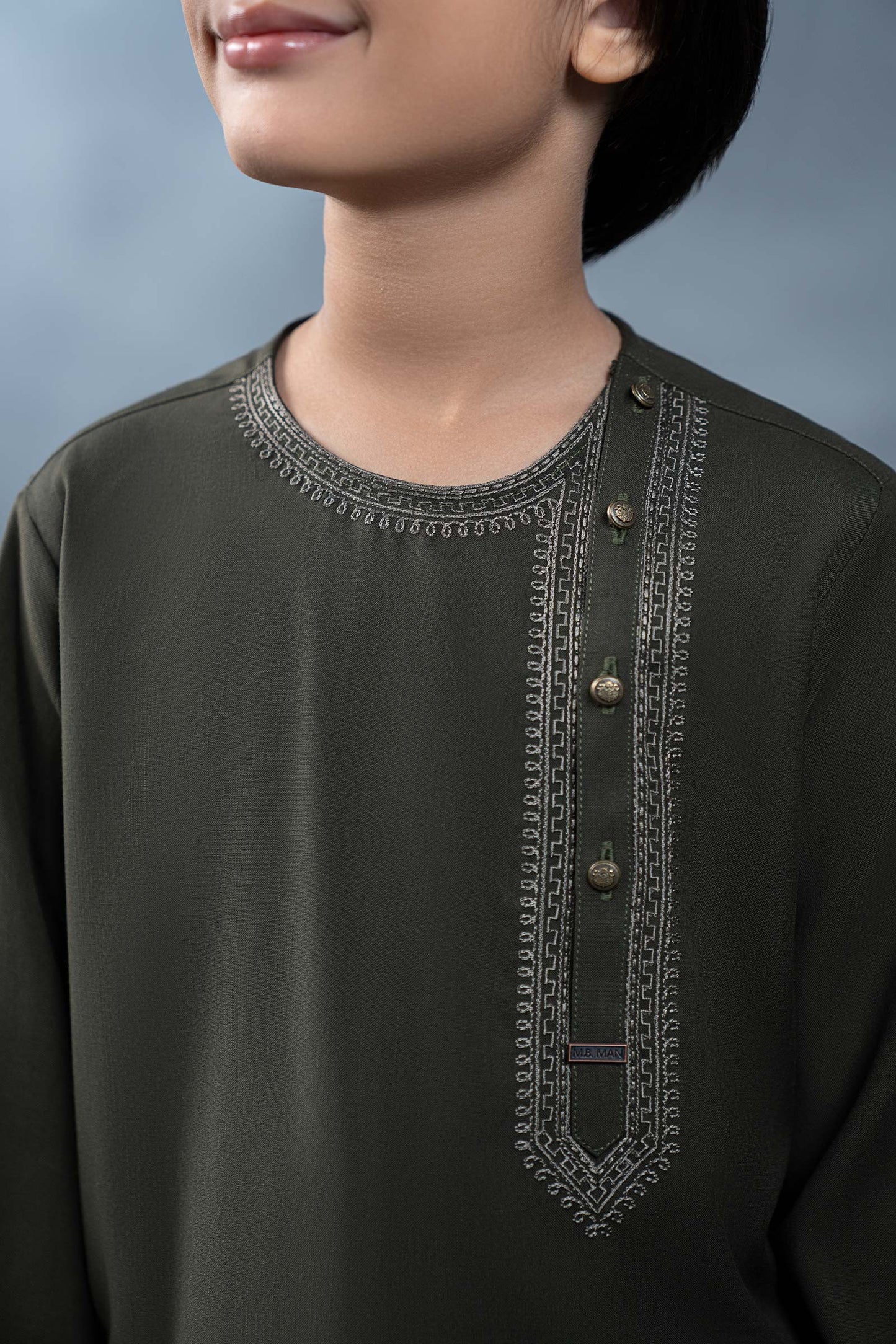 Embroidered Blended Kurta