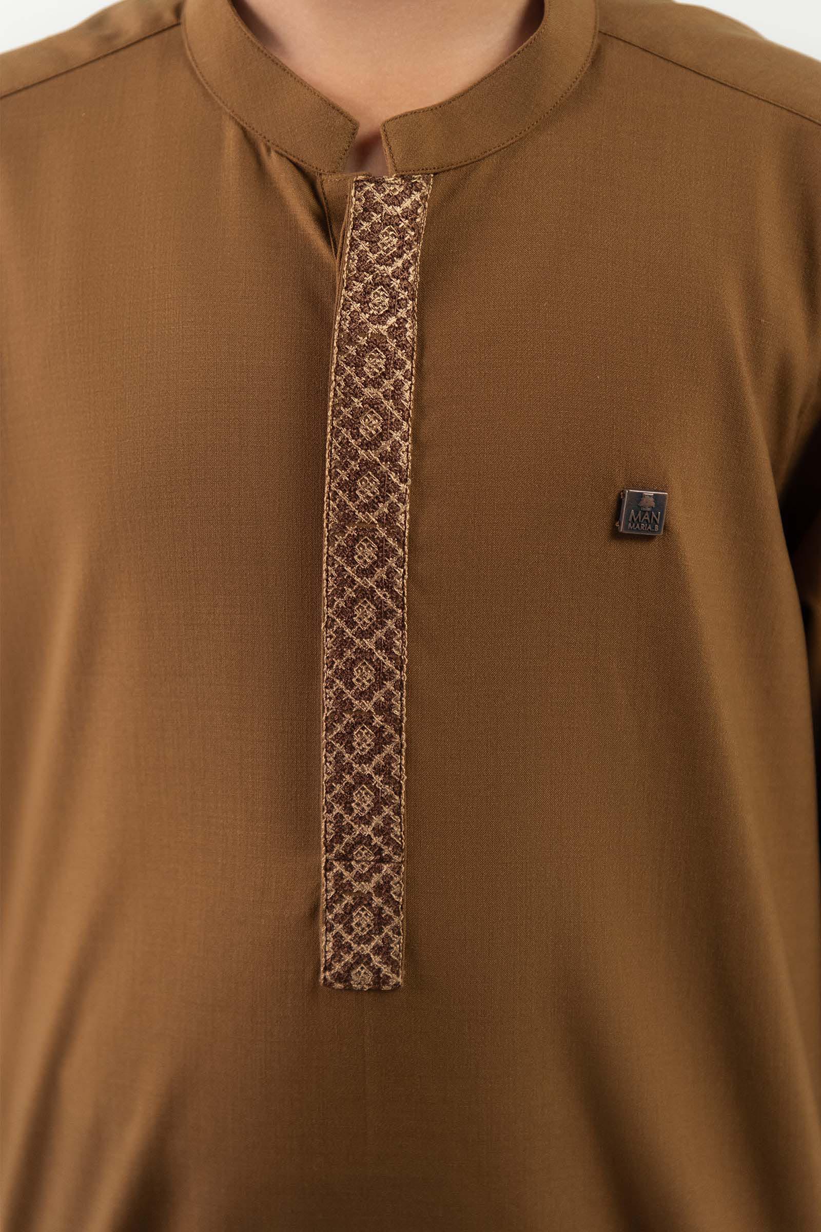 Embroidered Blended Kurta