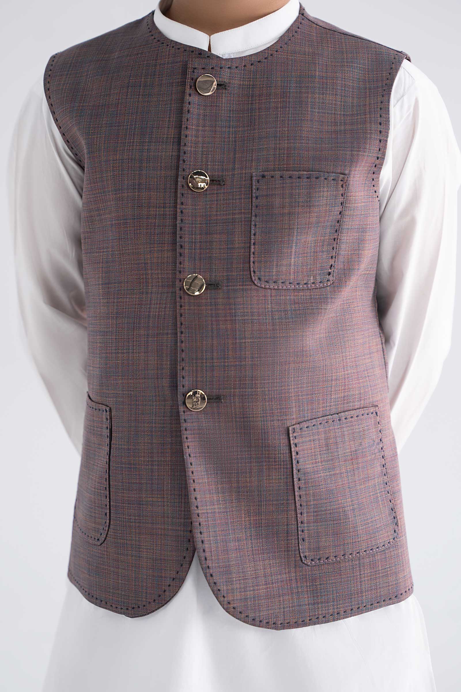 Blended Peach Waistcoat