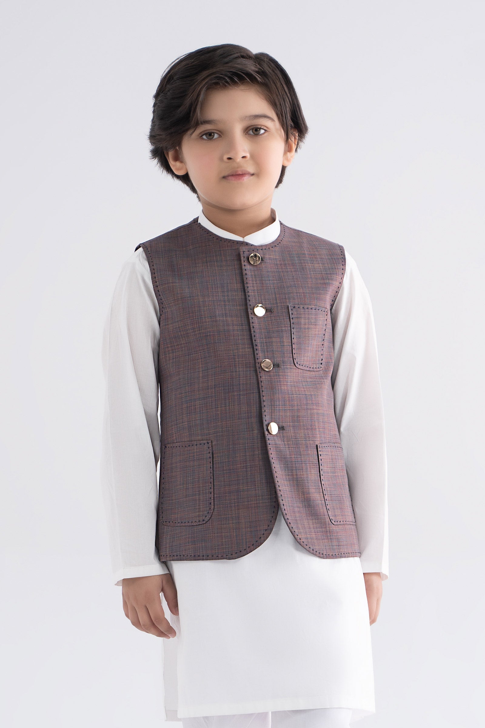Blended Peach Waistcoat