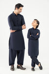 2 Piece Embroidered Blended Suit