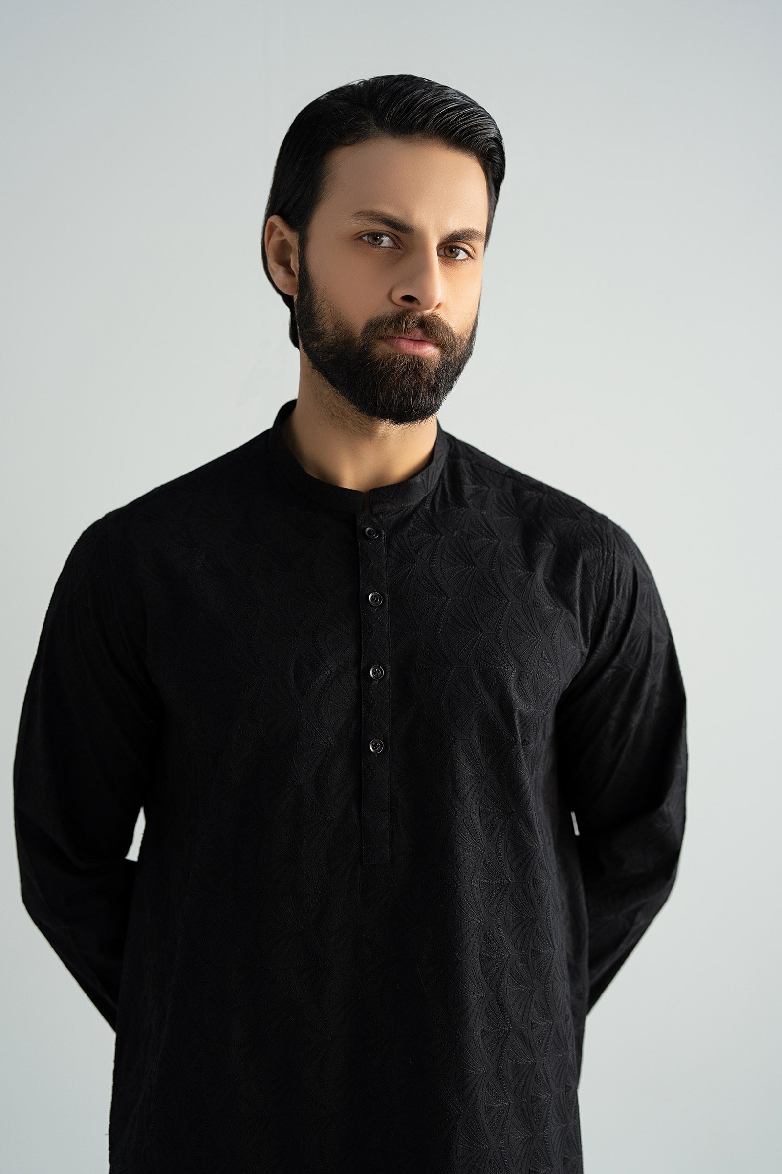 Embroidered Cotton Kurta