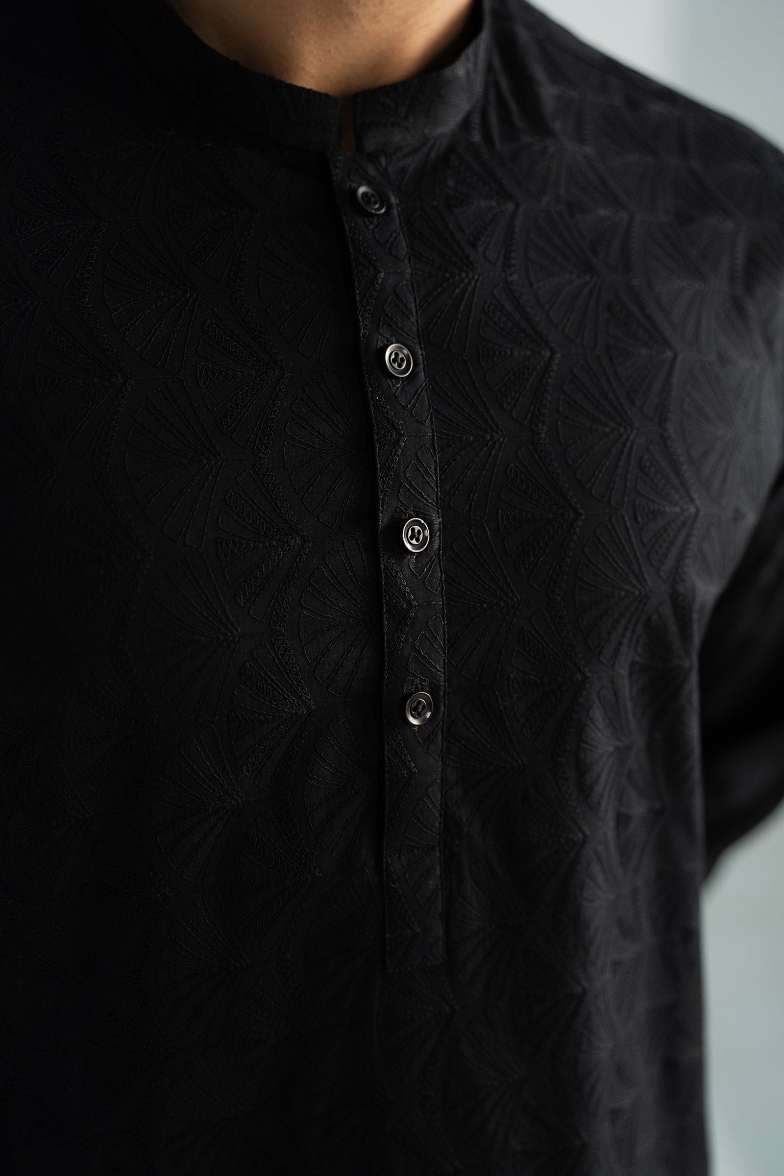 Embroidered Cotton Kurta