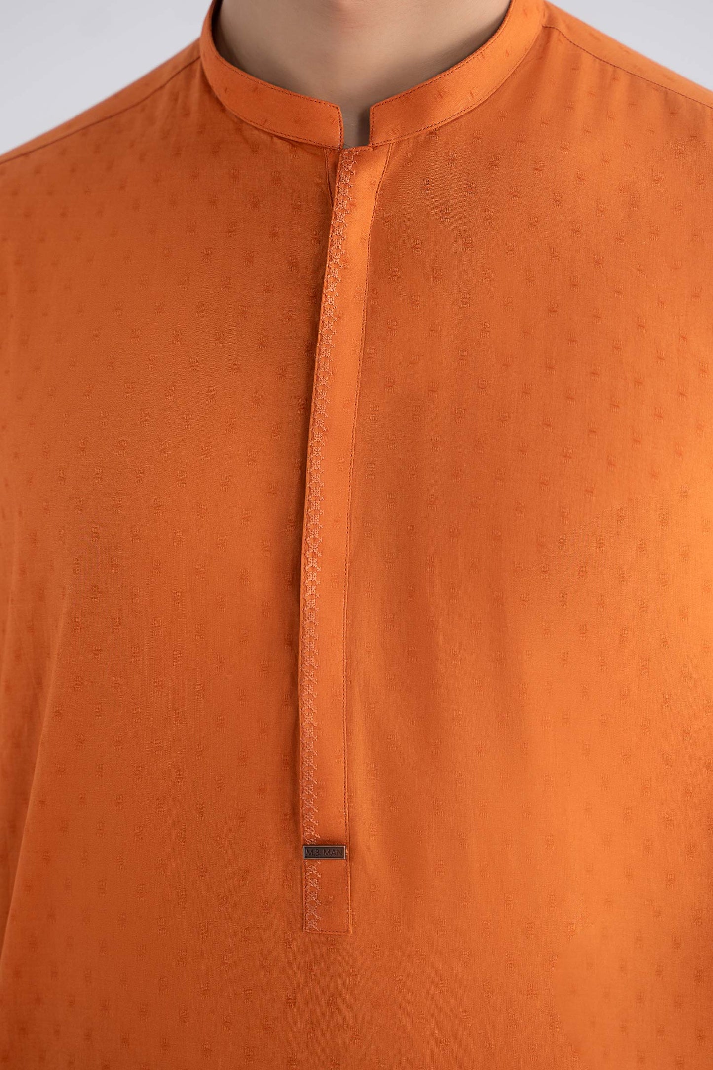 Embroidered Jacquard Kurta