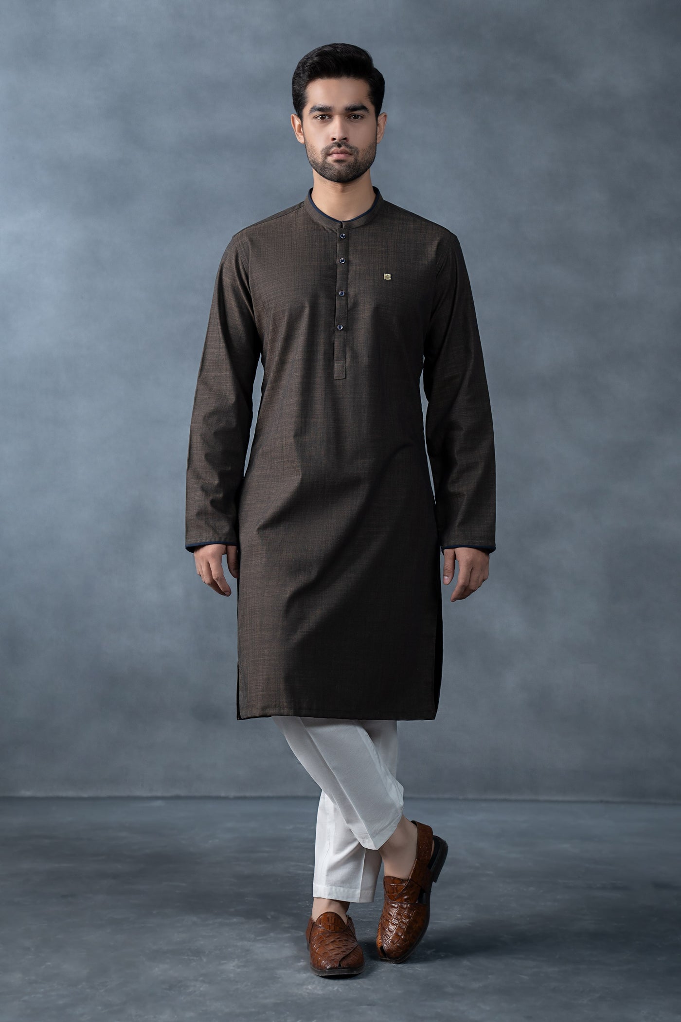 Nova Yarn Dyed Khaddar Kurta