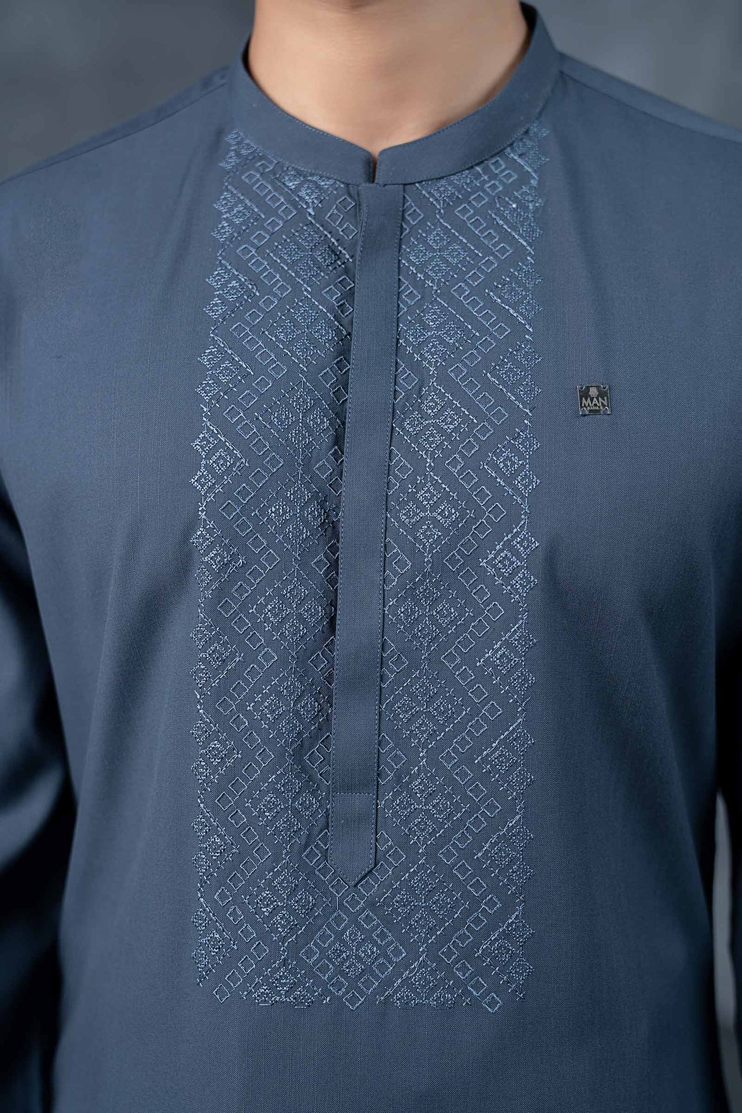 Embroidered Blended Kurta