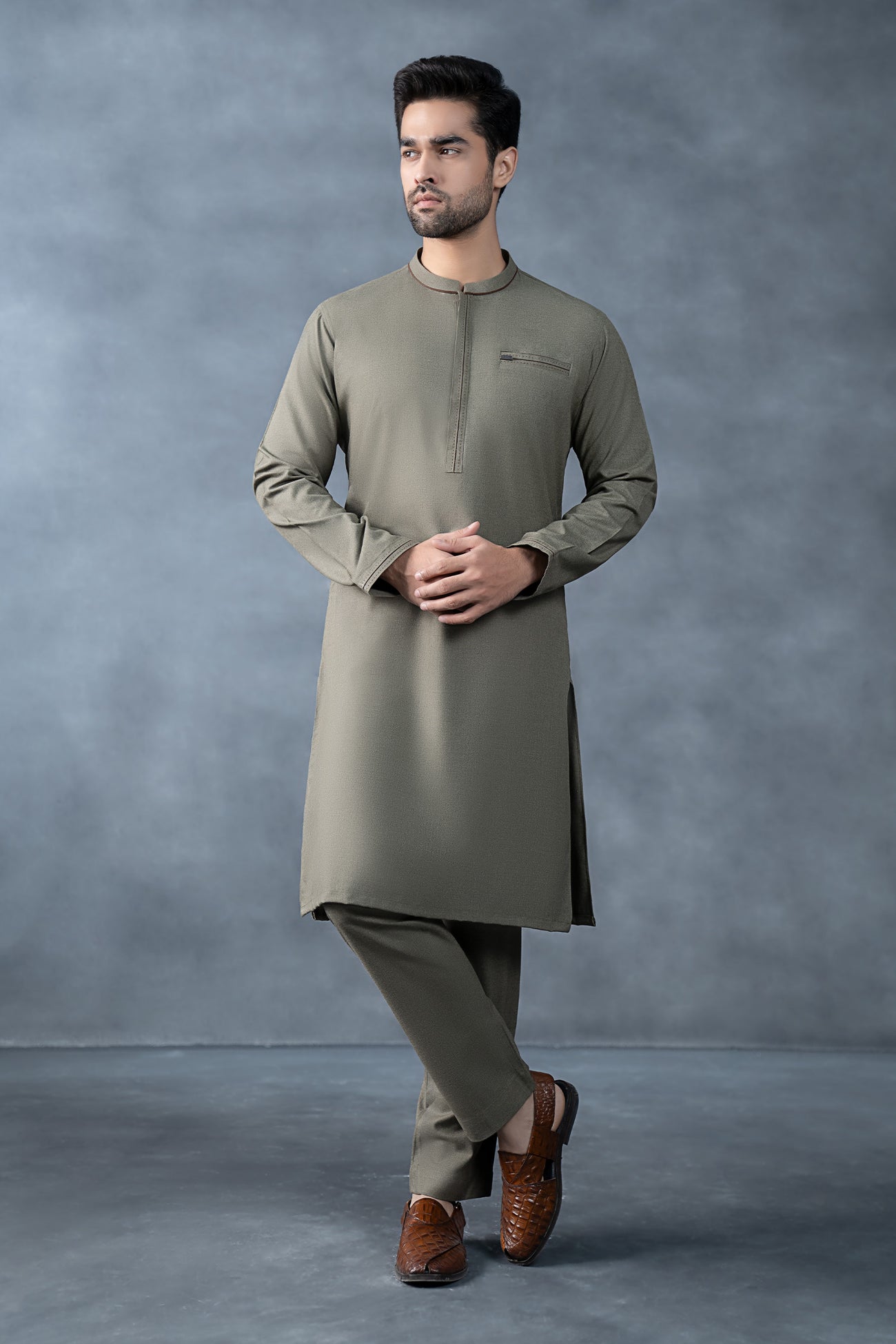Nova Yarn Dyed Khaddar Kurta