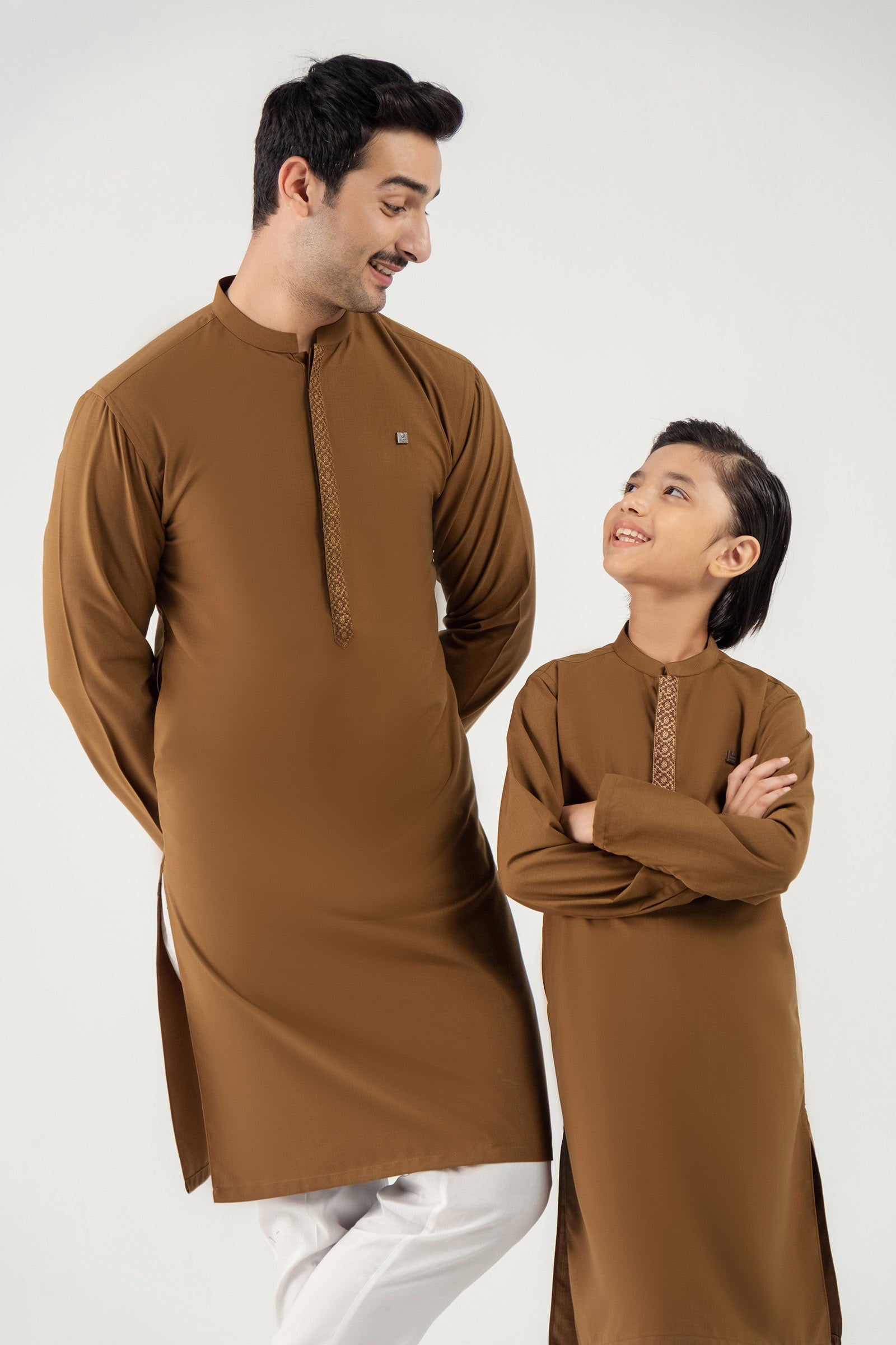 Embroidered Blended Kurta
