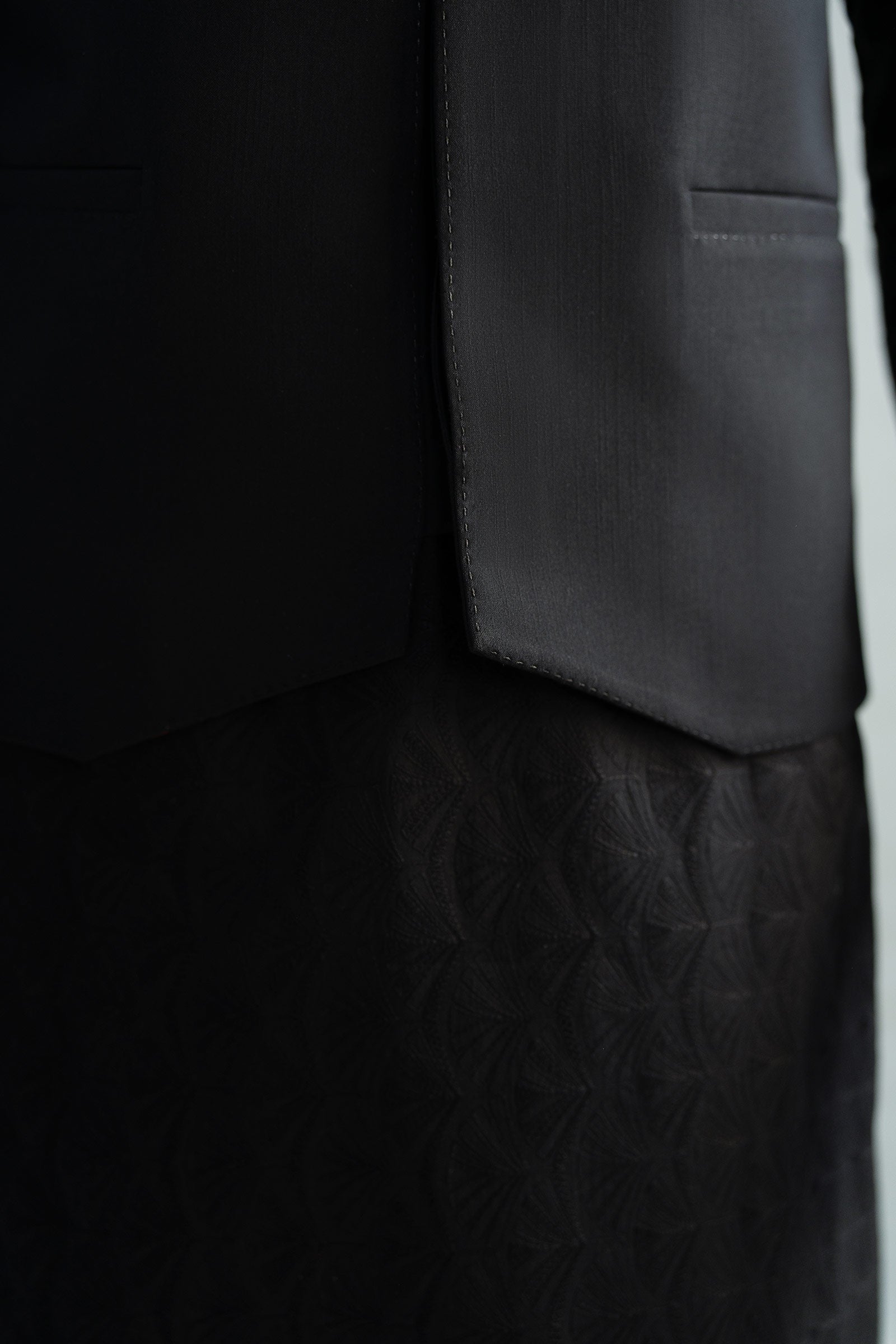 Tropical Black Waistcoat