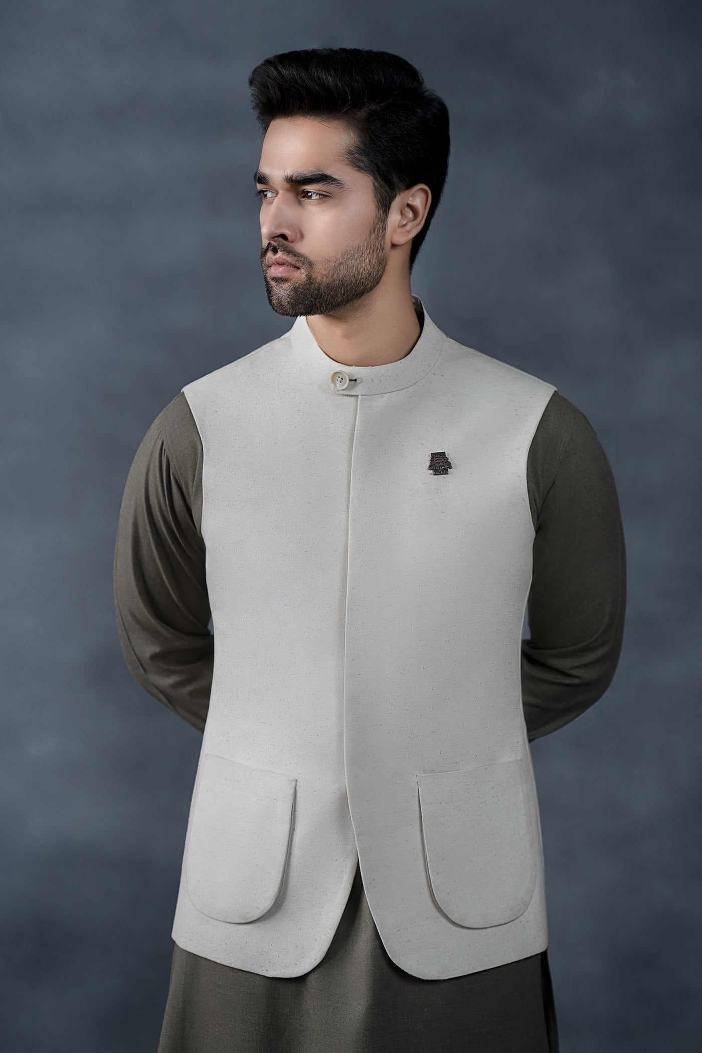 Natural Karandi Waistcoat
