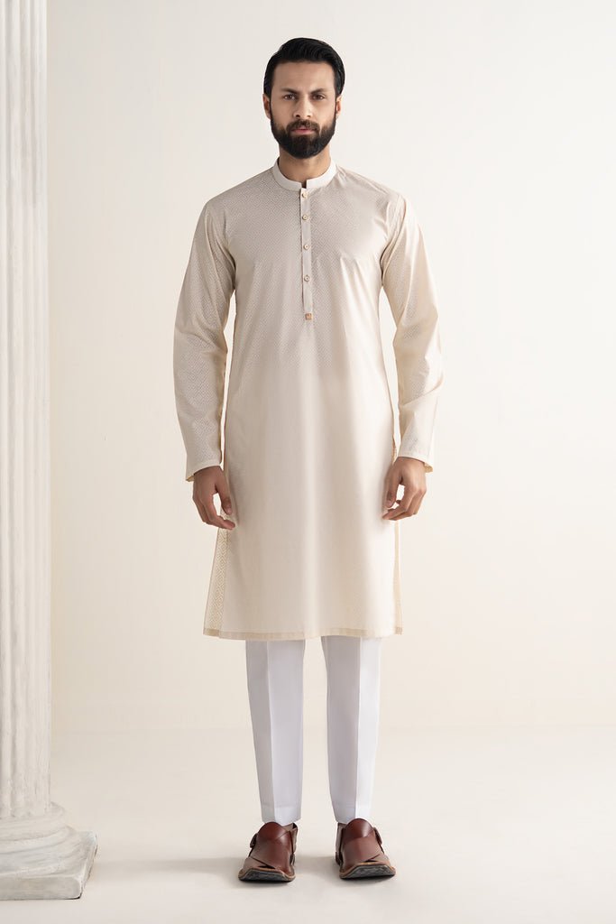Maria B Printed Blended Kurta, view 1