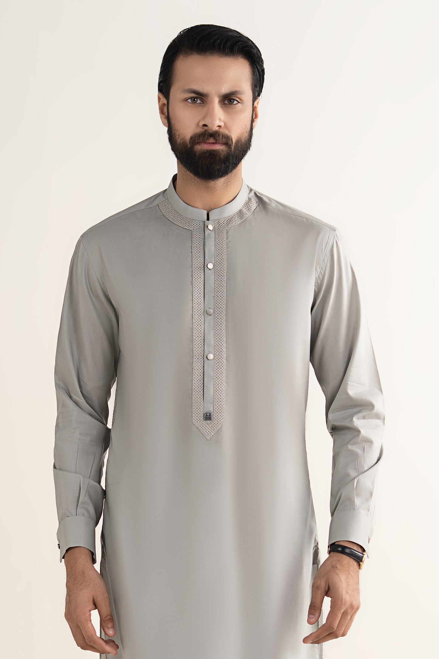 Embroidered Blended Kurta
