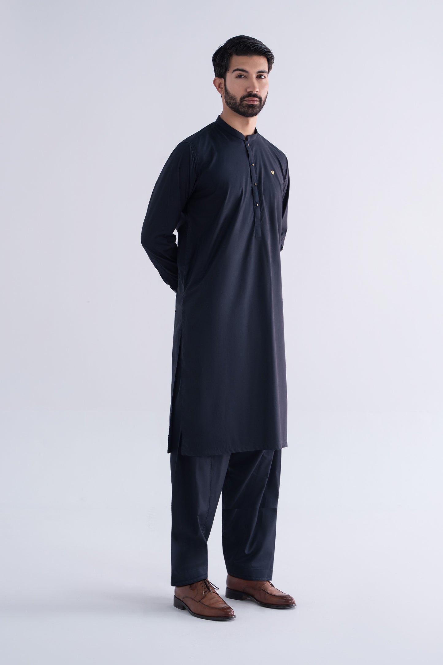 2 Piece Embroidered Cotton Suit