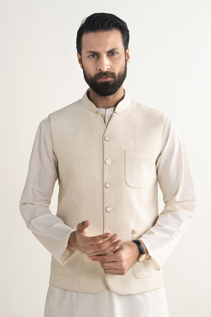 Maria B Pure Karandi Waistcoat, view 1