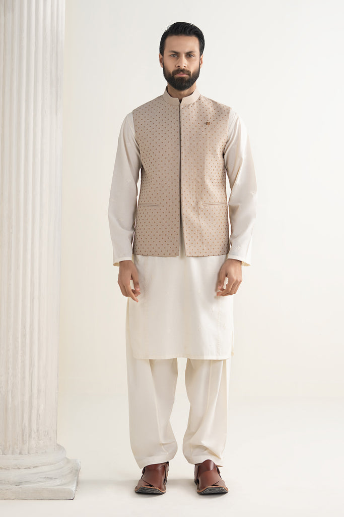 Maria B Pure Karandi Waistcoat, view 1