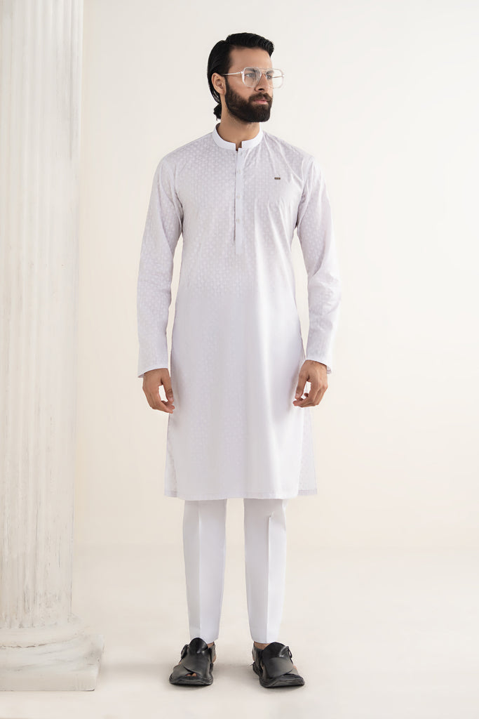 Maria B Printed Blended Kurta, view 1