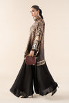 2 Piece Embroidered Satin Silk Suit