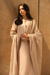 3 Piece Embroidered Tassel Silk Suit