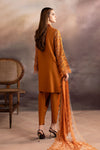 3 Piece Embroidered Bamber Raw Silk Suit