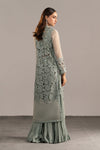 3 Piece Embroidered Zari Organza Suit