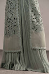 3 Piece Embroidered Zari Organza Suit