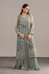 3 Piece Embroidered Zari Organza Suit