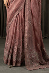 Embroidered Organza Saree