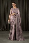 Embroidered Charmeuse Silk Saree
