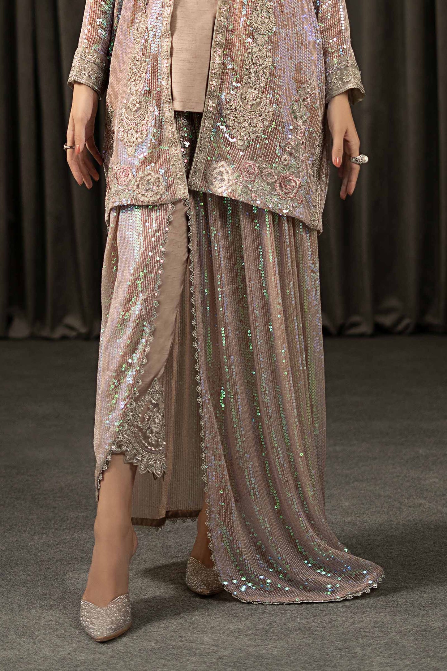 3 Piece Embroidered Bamberg Chiffon Suit