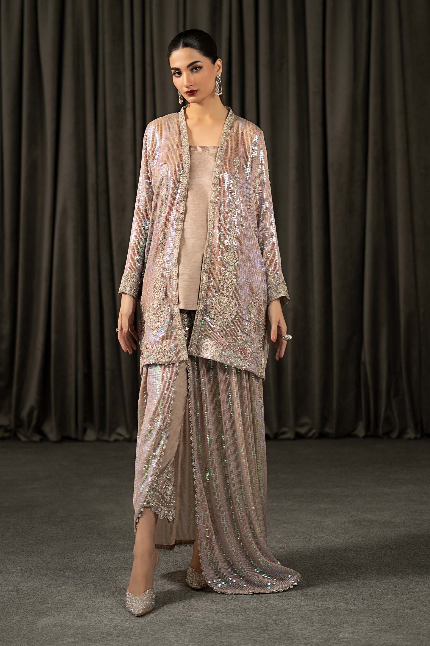 3 Piece Embroidered Bamberg Chiffon Suit