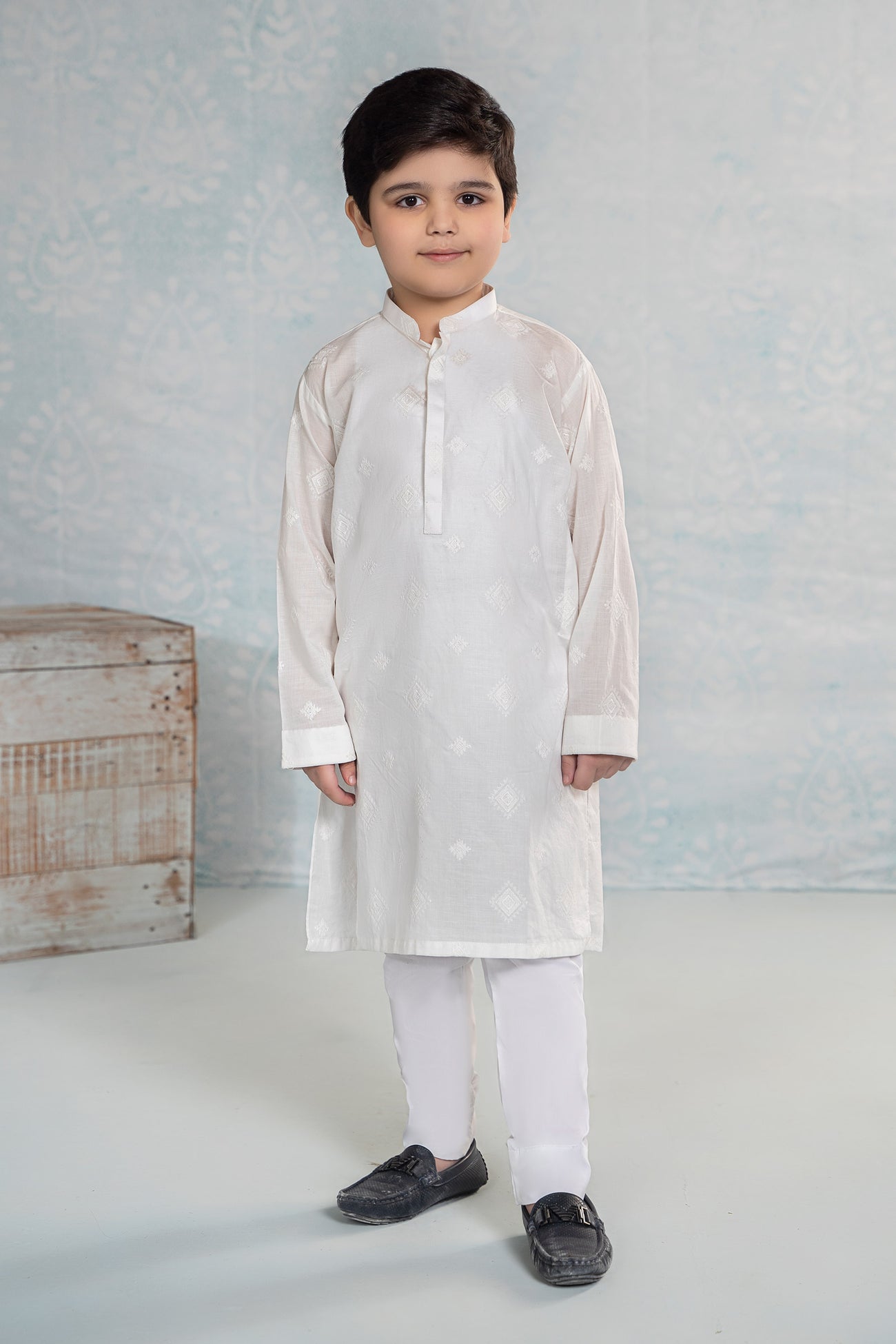Embroidered Cotton Kurta