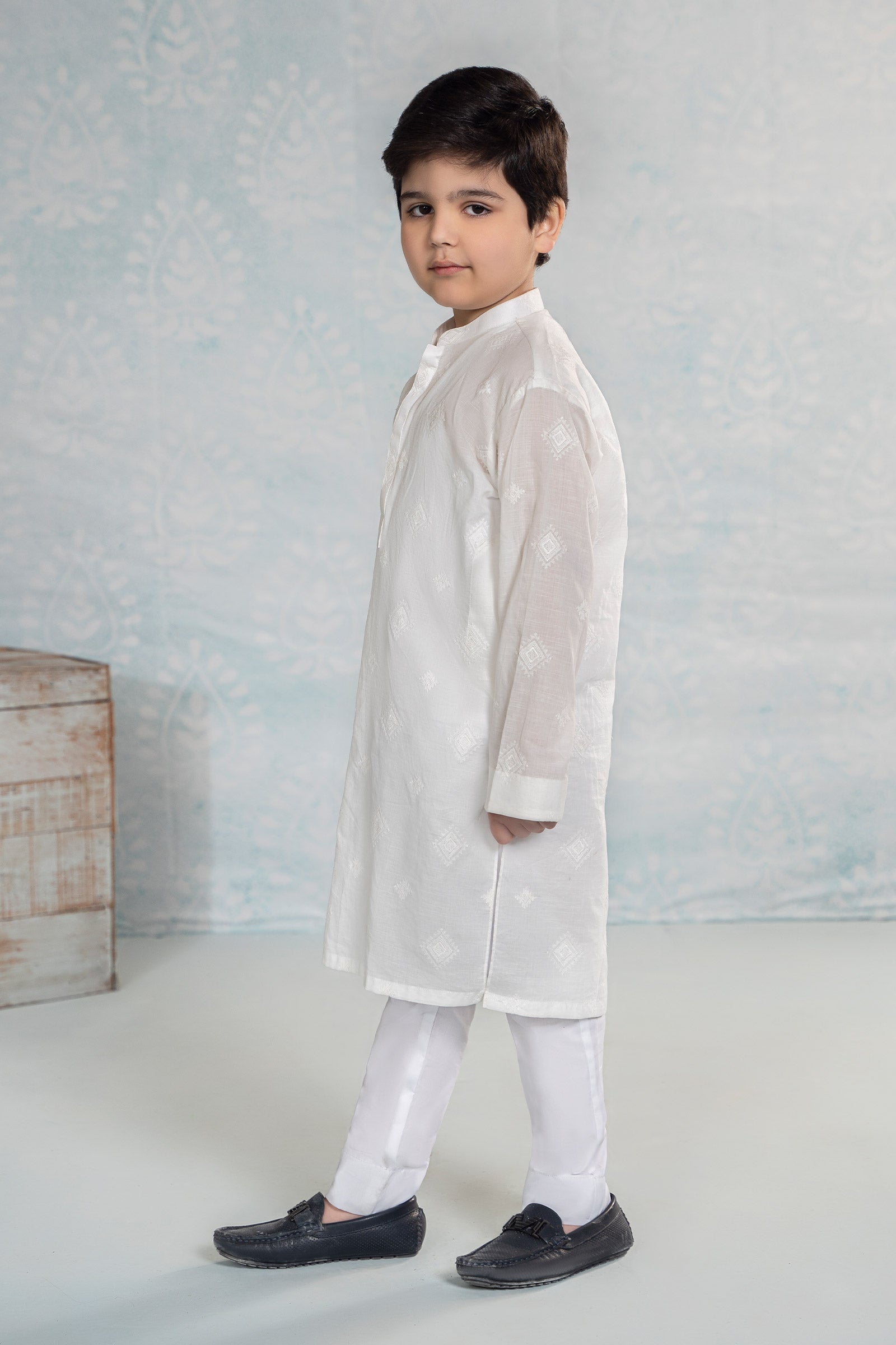 Embroidered Cotton Kurta