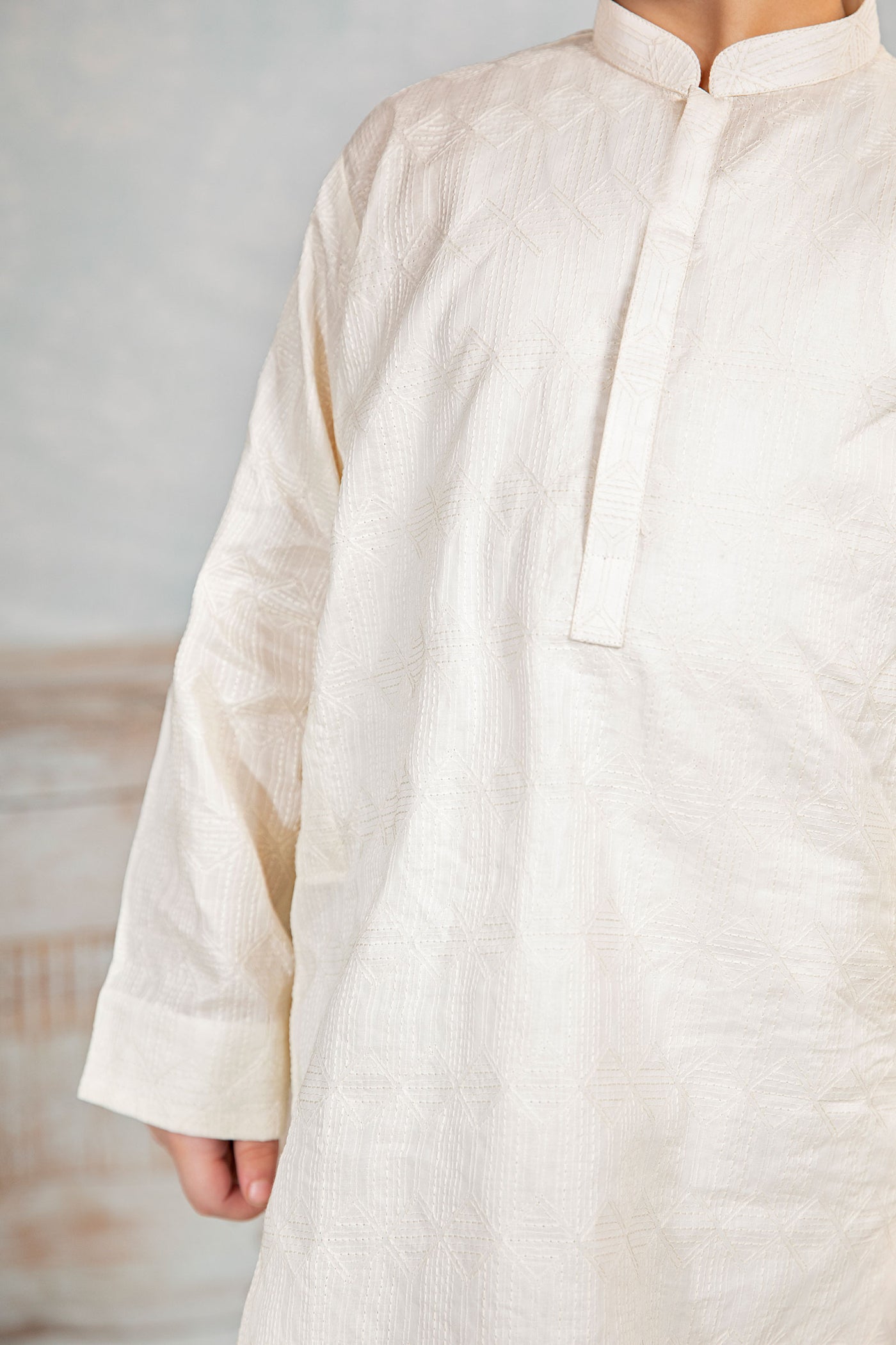 Embroidered Cotton Kurta