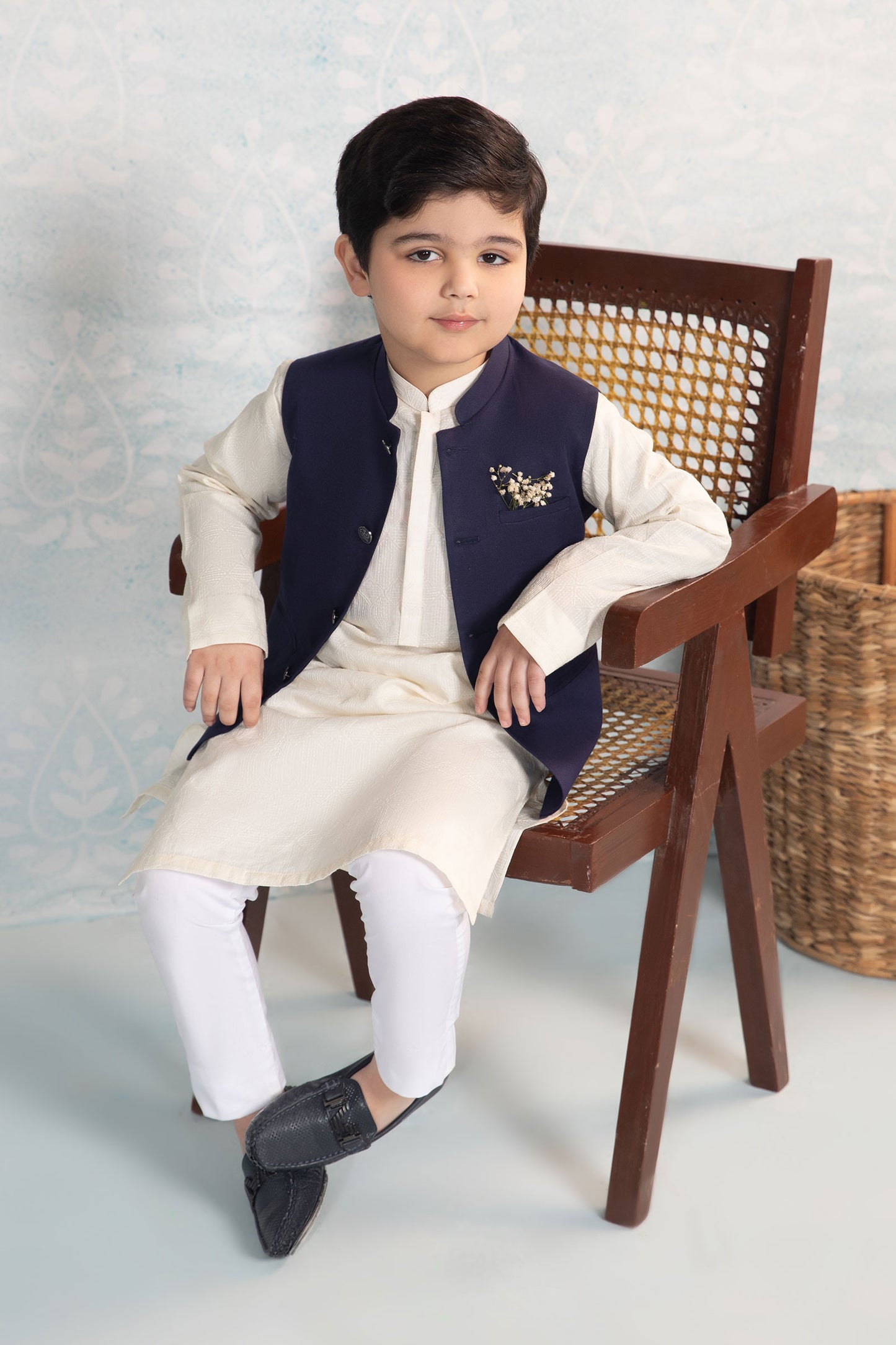 Embroidered Cotton Kurta