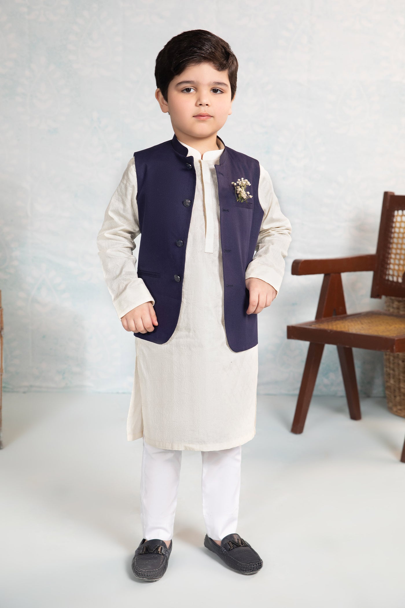 Embroidered Cotton Kurta
