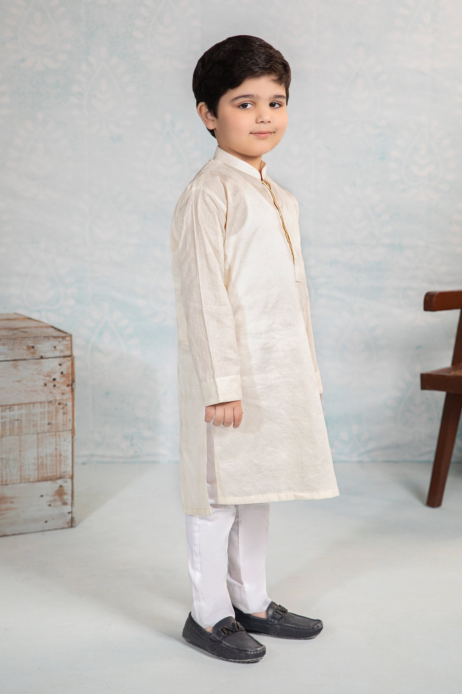 Embroidered Cotton Kurta